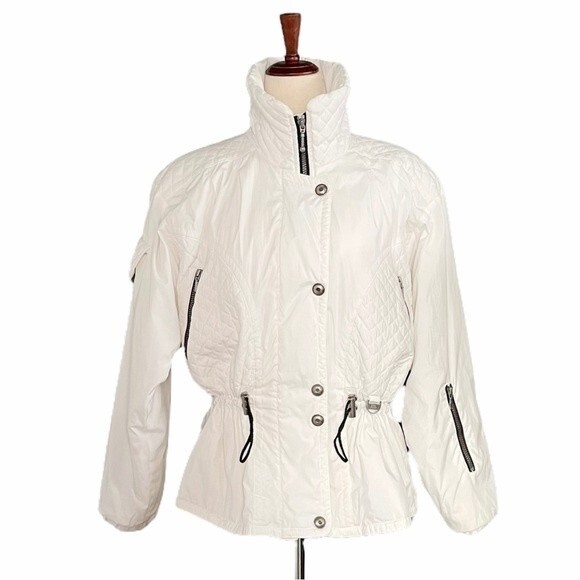 NILS Jackets & Blazers - Vintage Nils Snow Jacket Winter White Anorak Women’s Size Medium Ski Snowboard